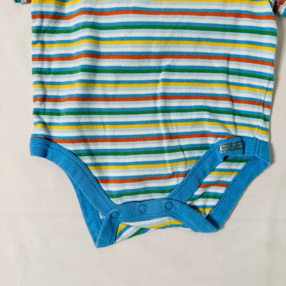 Vintage TCP The Children's Place Bundle of 2 Striped Onesies Size 3-6 mo - Picture 6 of 10